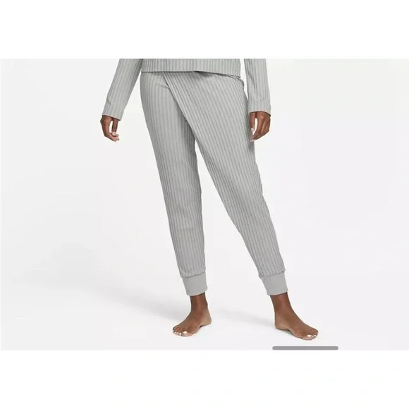 Nike Yoga green ribbed crossover jogger sweatpants size M - Picture 4 of 8